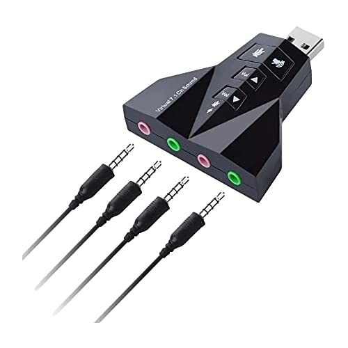 Adaptador Placa De Som 7.1 Usb Fone Microfone Pc Notebook