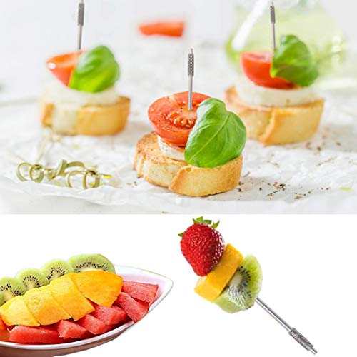 Tandenstokerhouder met 2 Stuks Titanium Tandenstokers, Herbruikbare Voedselfruitplectrums voor Campingpicknick - Afbeelding 7