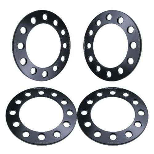 1/2" 6x5.5 Wheel Spacers - Wider Stance, Increased Clearance, Fits Chevy Silverado Tahoe Suburban Fits GMC Sierra Yukon - 1/4 Inch, 6x139.7 - Set of 4 - Black