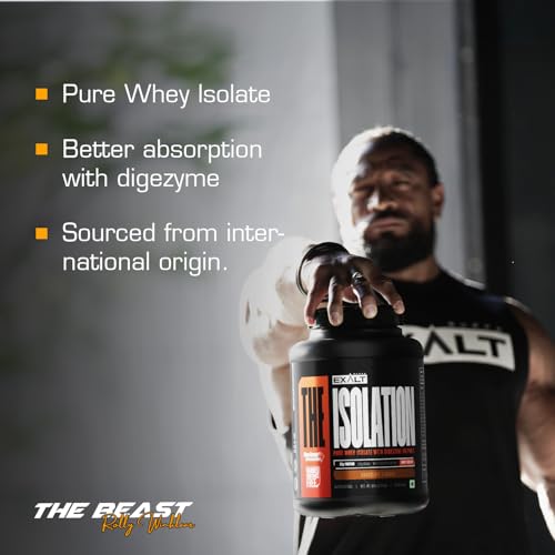 Image of The Isolation Pure Whey Isolate With Digestive Enzymes | 25g Protein | 5.6g BCAAs | 150mg Digestive Enzyme | Zero Added Sugar | Whey Isolate (2.27 Kg, Ice Cream)