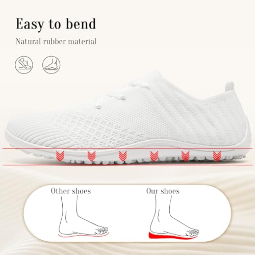 Women's Barefoot Shoes Walking Zero-Drop Soles Minimalist Casual Sneakers Yoga Fashionable Soft Outdoor Home Shoes Lightweight Breathable3