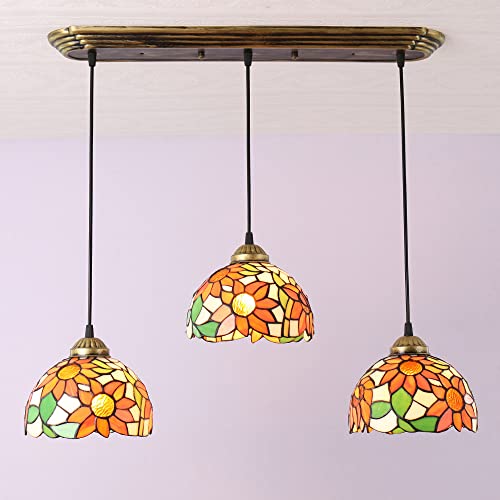 Luminaire de vitrail de style lustre vintage pour illuminer vos dîners en salle à manger