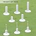 KOFULL Rubber Golf Tees for Mats, Simulator Golf Tees, Golf Tee Holder for Matt Driving Range, Practice Mat Tee Holder - Golf Accessories for Indoor & Outdoor Practice