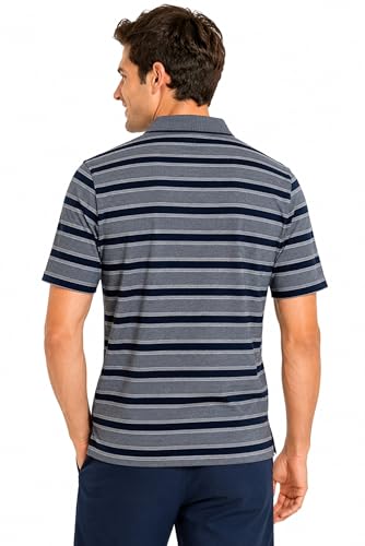 Image of SANE ORIGINALS Half Sleeve Polo T-Shirt for Men with Pocket || Stripe Collar and Pocket T-Shirt for Men Half Sleeves