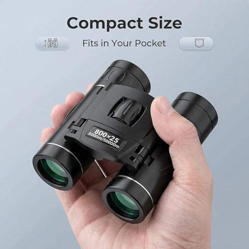 Binoculares compactos para adultos y niños portátil ligero miniatura 3