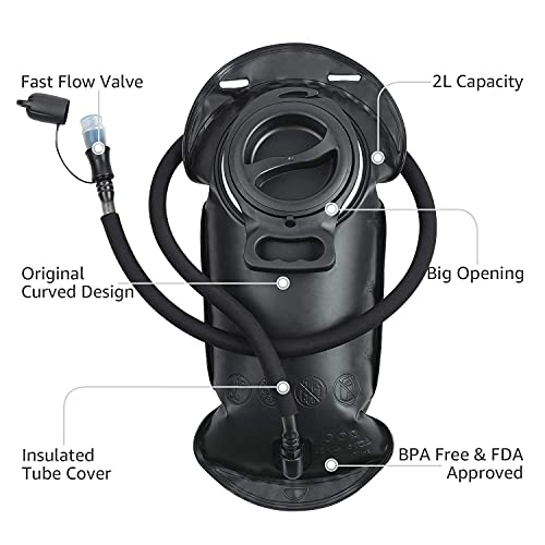 Rockrain Hydration Pack, Windrunner Lightweight Hydration Backpack Waterproof Day Pack With 2L Bpa Free Water Bladder - Outdoor Sports Gear For Running, Cycling, Hiking, Biking #TOP5