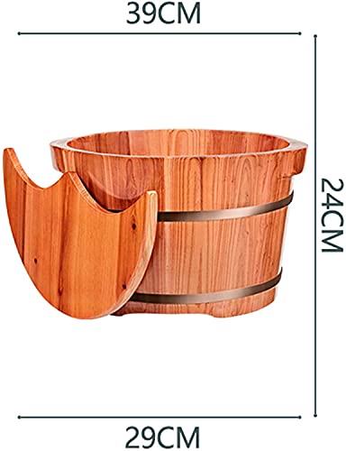 Spa de pies de madera sólido 24 cm alto miniatura 5