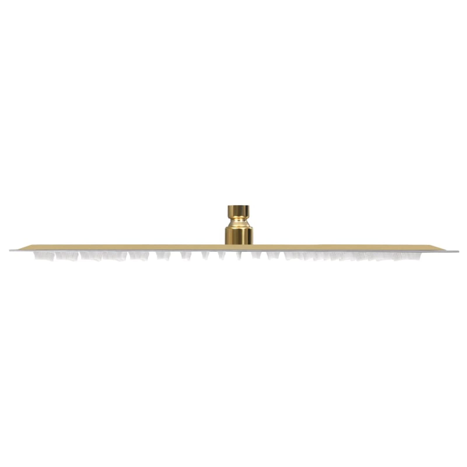 ShGaxin Cabezal Ducha Efecto Lluvia Acero INOX Cuadrado Dorado 50x50 cm, Rociador Ducha, Ducha Lluvia, Alcachofa Ducha, Duchas De Baño Alcachofa Lluvia, Recambios Columna Ducha