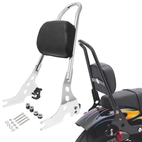 Dossier moto passager arrière amovible coussin sissy bar Sportster XL883 XL1200 X48