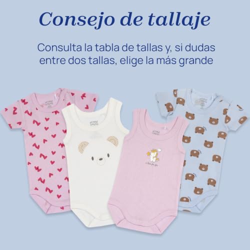 Miniatura 6 de Chicco, Body Recién Nacido, Set de 4 Body de Manga Corta de 100% Algodón, Unisex, Bebé 0-24 Meses, Designed in Italy