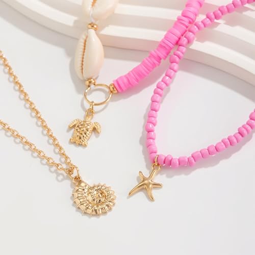 Image of YANCHUN Shell Anklets for Women Waterproof Sea Shell Starfish Ankle Bracelets Summer Beach Dresses Outfits Accessories for Women