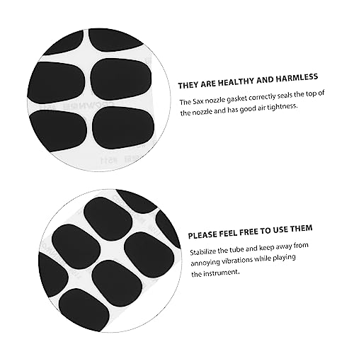 Toyvian 80 Unidades dente saxofone boquilha para clarinete remendos bocal tapete silicone Almofada s
