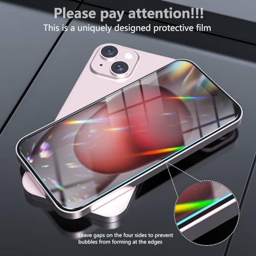 YIRSUR Glitter Clear Case Compatible with iPhone 15 Plus with 2 Pack Screen Protector with 2 Pack Camera Lens Protector - Image 2