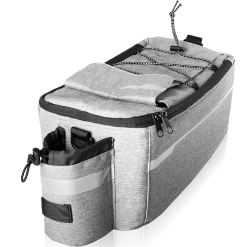Stimo Fahrrad Gepäckträgertasche 7L Isoliertasche reflektierend Fahrradtasche mit Schultergurt