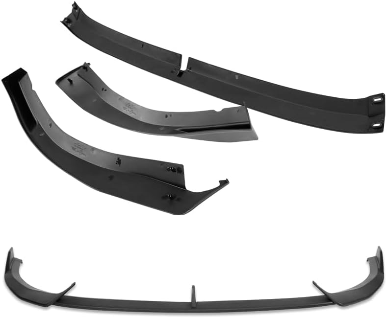 3pcs Front Bumper Lip Spoiler Body Kit Compatible with 2021-2024 Volkswagen VW Golf GTI MK 2022 2023 (Matt Black)