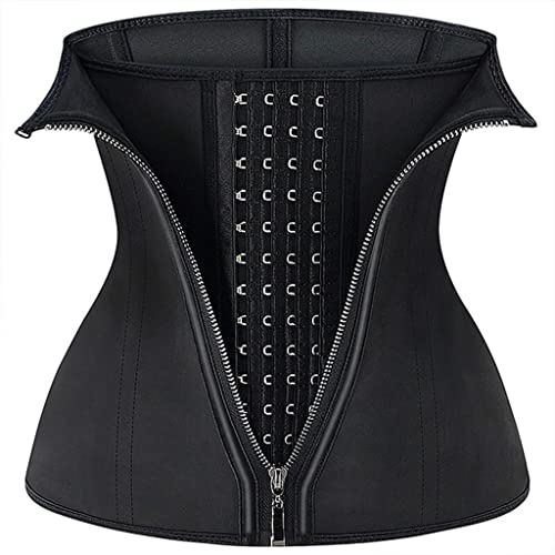 Corset minceur fermeture éclair gaine latex à double compression