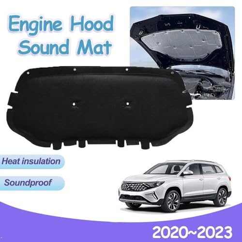 Tapis d'isolation phonique de capot premium pour VW Jetta VS7 coton ignifuge - 3