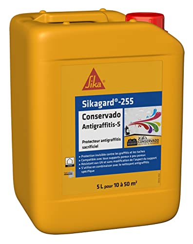 SIKA Gard 255 Conservado antigraffiti S, protección invisible contra grafitis y manchas, 5 l, incoloro
