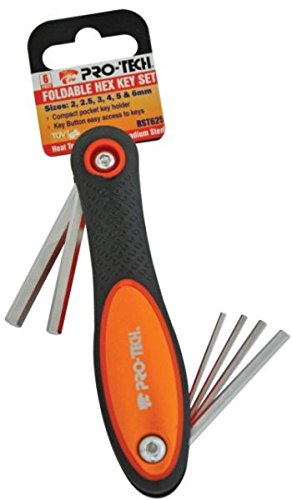 Pro-tech 6pc. Foldable Hex Key Set (rst625)