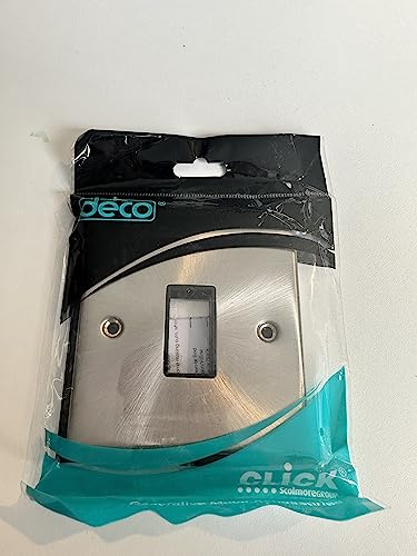 Image of CLICK DECO VICTORIAN SATIN CHROME 1 GANG SINGLE SWITCH APERTURE VPSC401BK