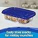 Ziploc Food Storage Meal Prep Containers Reusable for Kitchen Organization, Smart Snap Technology, Dishwasher Safe, Divided Rectangle, 2 Count