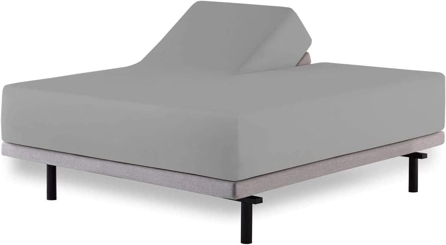 Split Head King Fitted Sheet for Adjustable Bed Top Split King Fitted