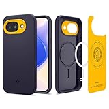 Spigen 【Made for Google 公式認定】 Pixel 10a ケース MagSafe対応 米軍MIL規格 ストラップホール 耐衝撃 ナノポップ・マグフィット (ブルーベリー・ネイビー)