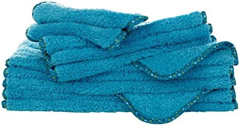 CAMPANELLI PuppyFur Microfiber Towels - 10-Piece Set - Super Soft, Gentle, Plush Cleaning Cloths for Dusting, Electronics, Cars and More - Machine Washable and Dryer Safe (Aqua)