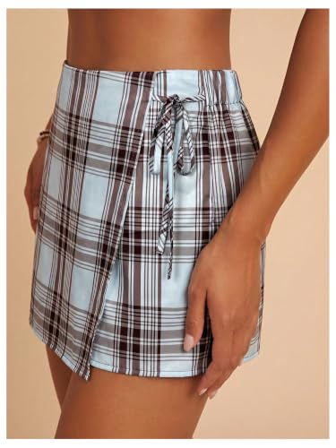 Image of SweatyRocks Women's Boho Mini Skirts Floral Shorts Tie Side Wrap Skorts