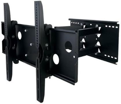 New Premium Universal Adjustable Tilting/Swiveling Articulating Full Motion Dual Arm TV Wall Mount Bracket for LCD LED Plasma - Black (Max 175 lbs, 37~65"* inch) *Max VESA 750x450 Haier HL42XK1 HL42XD2