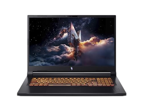 acer Nitro V 17 AI ANV17-61-R42Y, Ordinateur Portable Gaming 17.3' Full HD IPS 144Hz (AMD Ryzen AI 9, NVIDIA GeForce RTX 5070, 32 Go RAM), 1024 Go SSD, Windows 11 Home, Noir, Clavier Français AZERTY