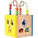 Infant Maze Spielzeug Form-Klassifizierung Spielzeug-hölzerne Blöcke Geometrie Lernen Pairing Geschenk Teaching Spielzeug Baby-Baby-Kind-Korn-Labyrinth Holzspielzeug Wulstige Abacus pädagogisches Spie