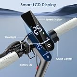 Aimittie Electric Scooter for Adults, 8.5" Tires, Powerful 350W Motor, Max 35KM Long Range, Top Speed 25Km/h, Lightweight and Foldable Scooter, Dual Lighting System and Drum Brake, Smart APP Control - Image 3