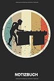 retro tischuhr  Notizbuch: Billiard Herzschlag Pool Billard Spieler Snooker Billiardtisch Billardtisch Billiard Billard Tisch Retro Vintage Grunge Style  Notizbuch, ... Seiten liniert  Softcover  weißes Papier