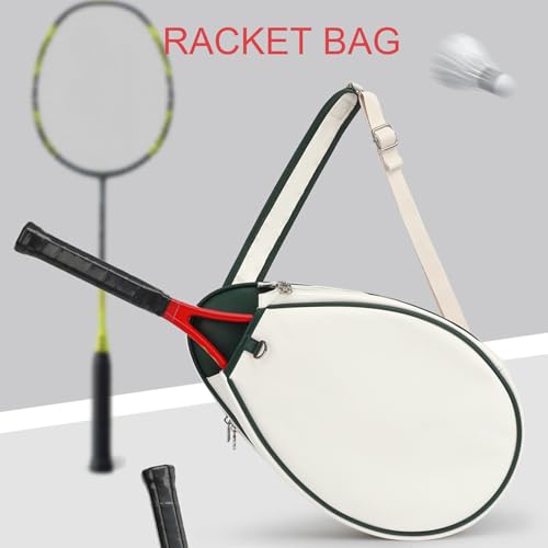 Bolsa de deporte para gimnasio y tenis en piel sintética blanca con asa de hombro 4