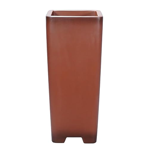 ADERFETBI Plant Pots Indoor Purple Sand Handmade 41cm Antique Flower Indoor Bonsai Pot