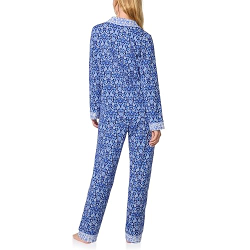 Bed Head PJs Womens Long Sleeve Notch Collar & Pant Sleepwear Pajama Set, Organic Cotton3