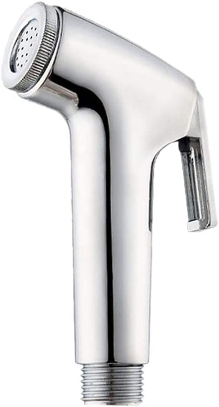 Hand Held Bidet Sprayer Brass Chrome Single Handle Sprayer Head Bathroom Cloth Diaper Washer Portable Rust Proof Shower Sprayer Head