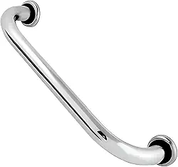 Barra de Apoio em Inox Segurança para Banheiro e Corredor,Durável Deficiente,Ideal para Idosos e Acessibilidade 80cm