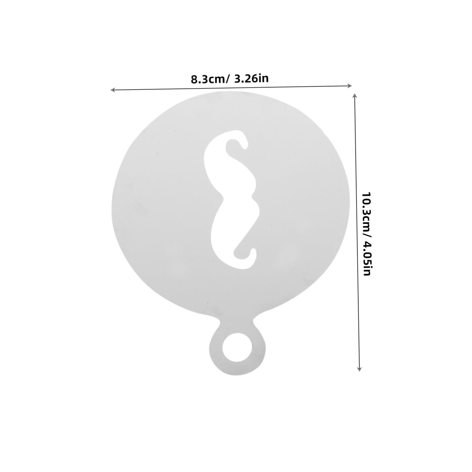 Veemoon 4pcs Stainless Art Stencils: Reusable Latte Art Templates for Espresso Cappuccino Cookie Pastry Hot Chocolate - for Coffee Bar Home Use