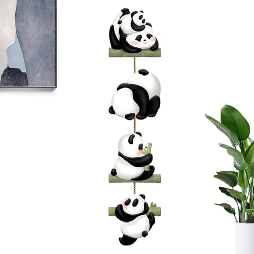 Décoration murale panda créative irrégulière sans cadre pour salon et chambre