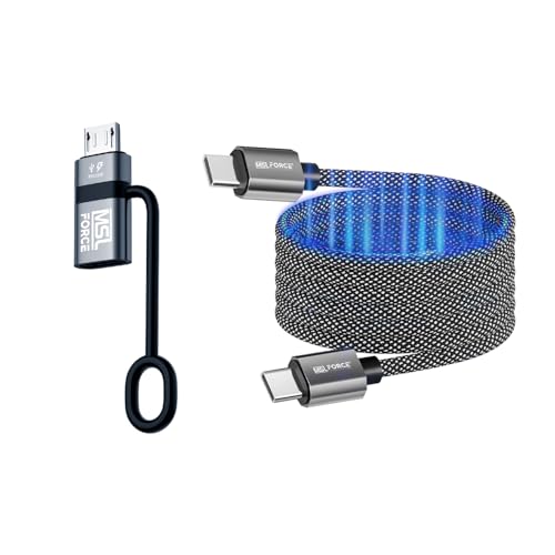 ���{�̒������ MSL FORCE CtoC (Type-C/USB-C) �}���[�d �X�p�C�����P�[�u�� �}�O�l�b�g�z�� PD 65W �f�[�^�]�� 480Mbps �`��L�� msl001 1m (D�^�C�v�Z�b�g)