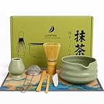 Original Japanese Matcha Tea Set with Whisk, Bowl, Scoop & Sifter – Ideal Matcha Kit for Ceremonial Green Tea – Premium Bamboo Whisk & Ceramic Bowl – Matcha Gift Set for Beginners & Tea Lovers