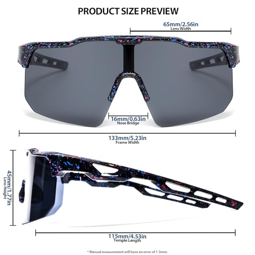 Image of Youth Baseball Sunglasses for Boys Girls Softball Cycling Sports Sunglasses Kids Lightweight UV Protection
