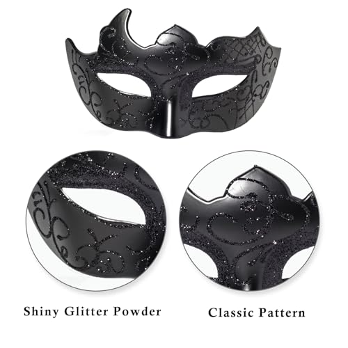 Masques de bal masqué pour couples confortables qui ne glissent pas