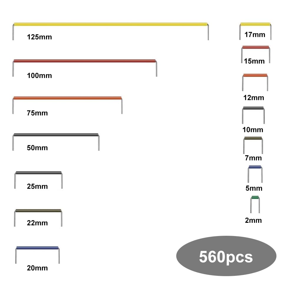 560 szt. skoczek do Breadboard męski na męski, 14 różnych długości, kabel łączący do deski do krojenia, zworki do krojenia chleba, długość pudełka do przechowywania, przezroczysta skrzynka do