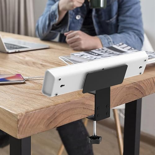 Soporte de cubo de alimentación de escritorio para solucionar el caos de cables con abrazadera 2