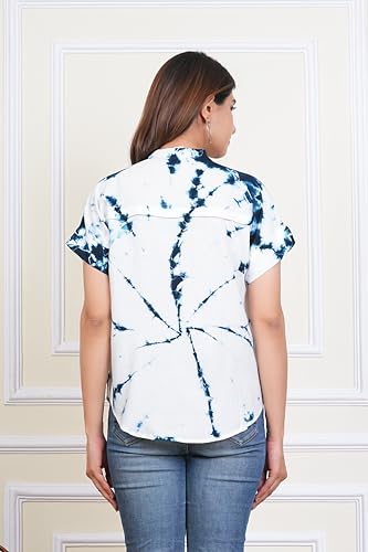 Image of Maaesa Women & Girls Mother Daughter Matching Top Combo || Rayon Printed Tops || Full Sleeve || Casual Wear || Family Twinning Outfit
