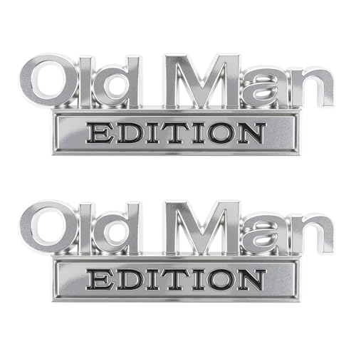 2PCS Old Man Edition Car Emblems