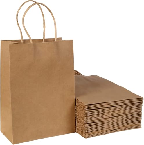 BESCOST Papiertüten, 20 Stück Geschenktüten, Kraftpapiertüten...